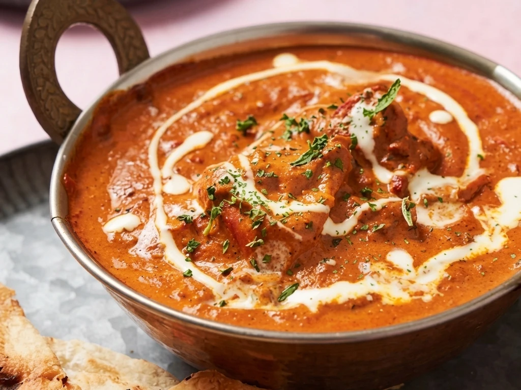 Butter chicken bowl served at Oven Delight Pizza & East Indian Restaurant Winnipeg