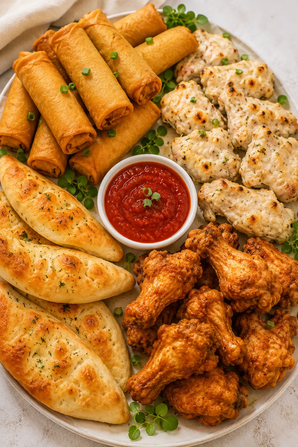 East Indian and pizza catering trays from Oven Delight for parties and events in Winnipeg