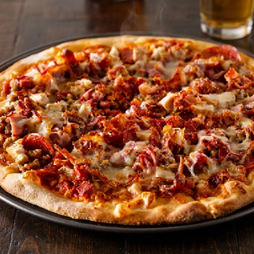 Large pepperoni and all meat pizzas at Oven Delight Pizza & East Indian Restaurant Winnipeg